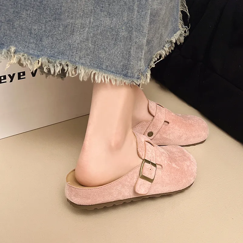 AFJI Rubber Sole Odor Resistant Closed Toe Slippers Women's-5