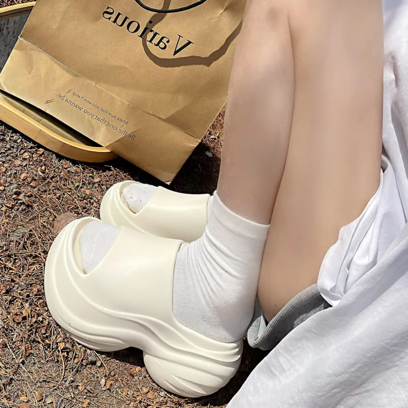 AFJI Rubber Sole Abrasion Resistant Slip Resistant Slide Slippers Women's-5