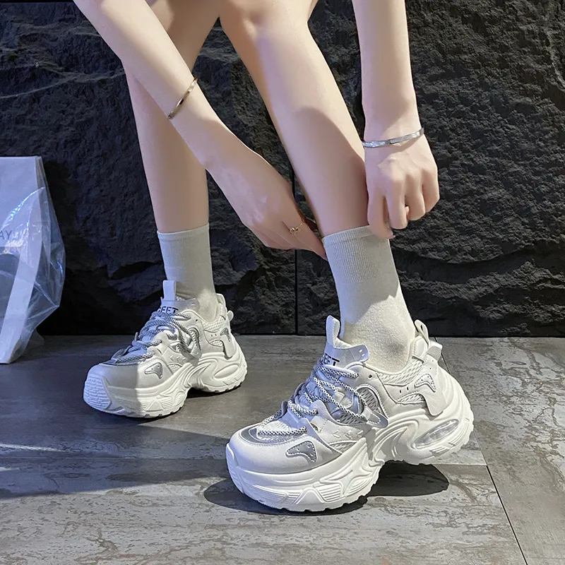 AFJI Abrasion Resistant Low Top Chunky Sneakers Women's-13