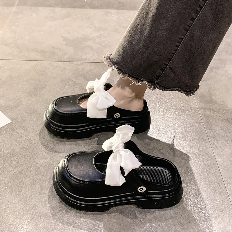 AFJI Rubber Sole Abrasion Resistant Closed Toe Slippers Women's-6