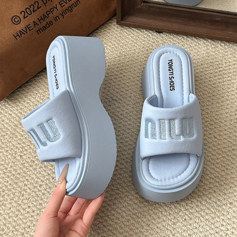 AFJI Rubber Sole Slip Resistant Slide Slippers Women's-11