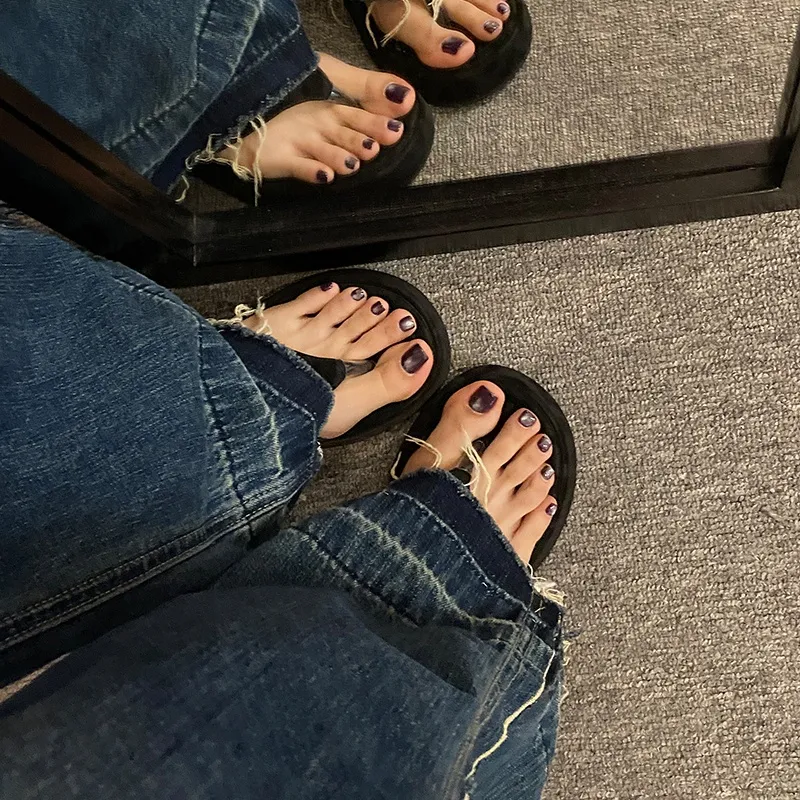 AFJI Rubber Sole Abrasion Resistant Flip Flops Women's-16