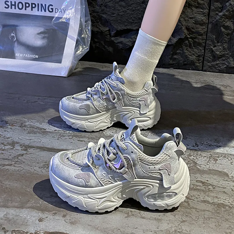 AFJI Abrasion Resistant Low Top Chunky Sneakers Women's-8