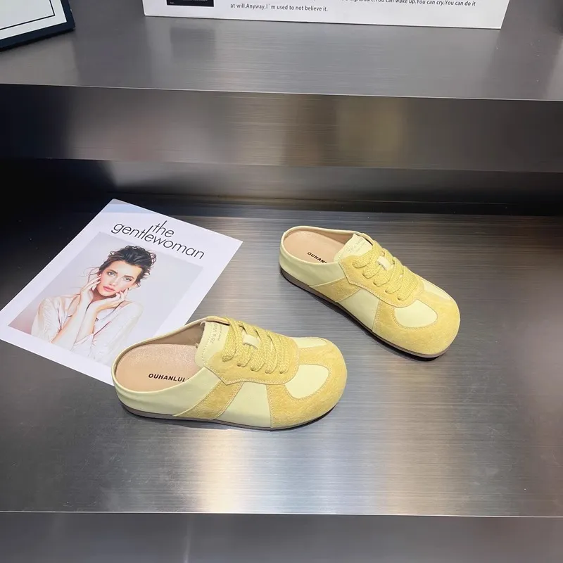 AFJI Rubber Sole Abrasion Resistant Closed Toe Slippers Women's-8