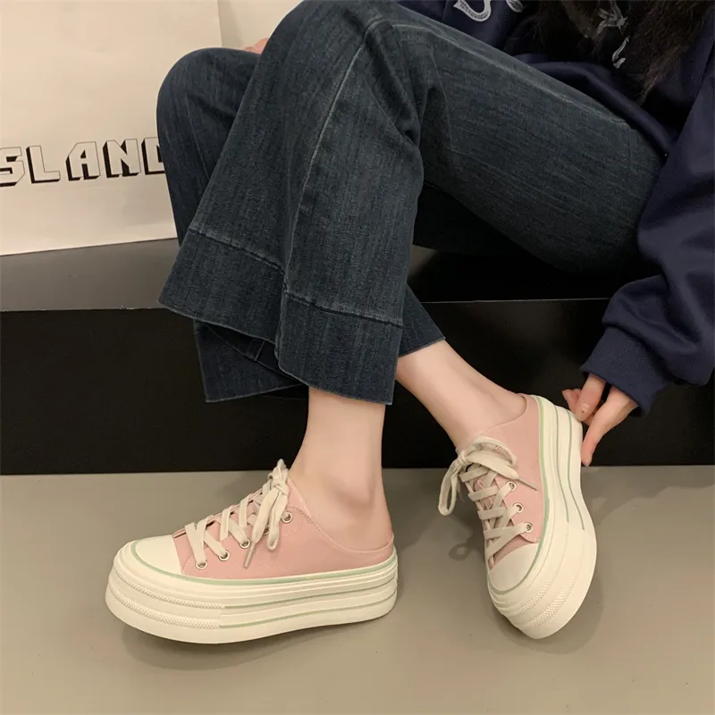 AFJI Rubber Sole Abrasion Resistant Closed Toe Slippers Women's-21