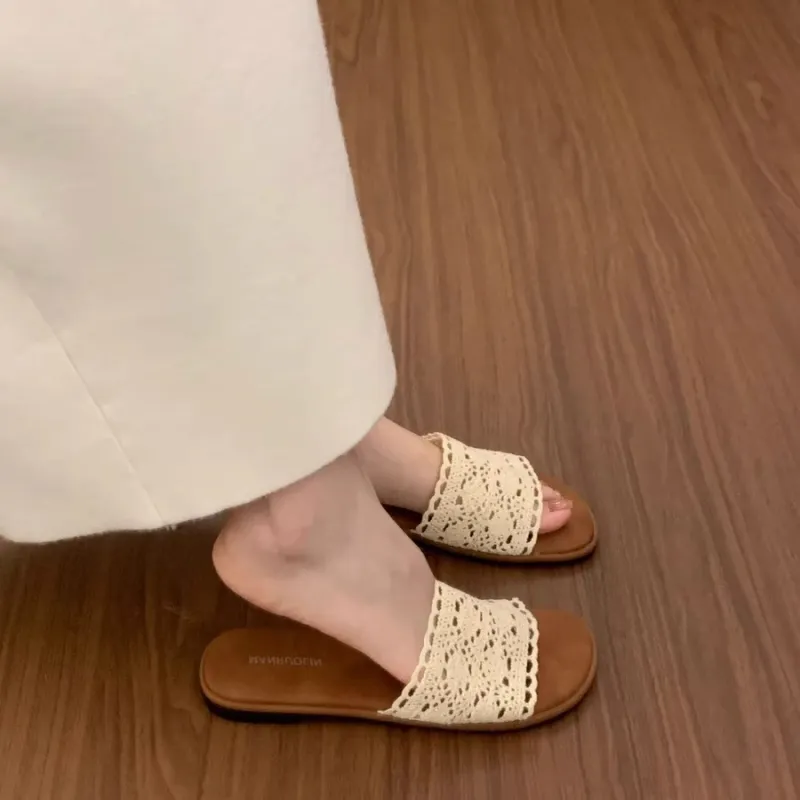 AFJI Rubber Sole Abrasion Resistant Slide Slippers Women's-1