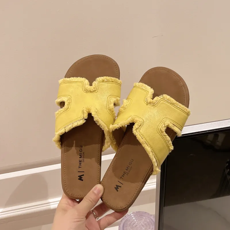 AFJI Rubber Sole Odor Resistant Slide Slippers Women's-6