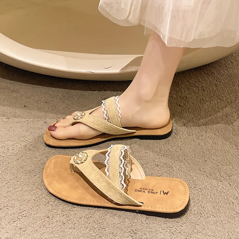 AFJI Rubber Sole Abrasion Resistant Flip Flops Women's-10