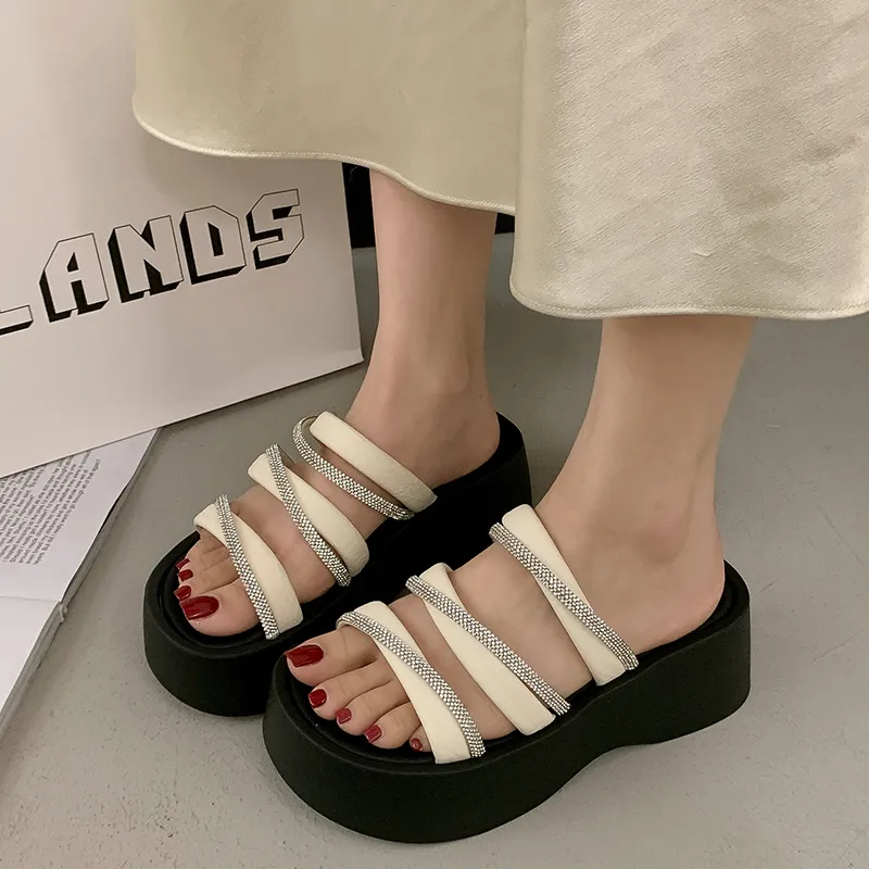 AFJI Rubber Sole Quick Dry Slide Slippers Women's-8