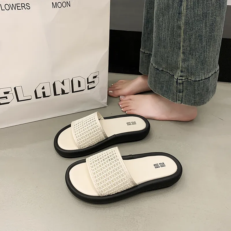 AFJI Rubber Sole Abrasion Resistant Slide Slippers Women's-11