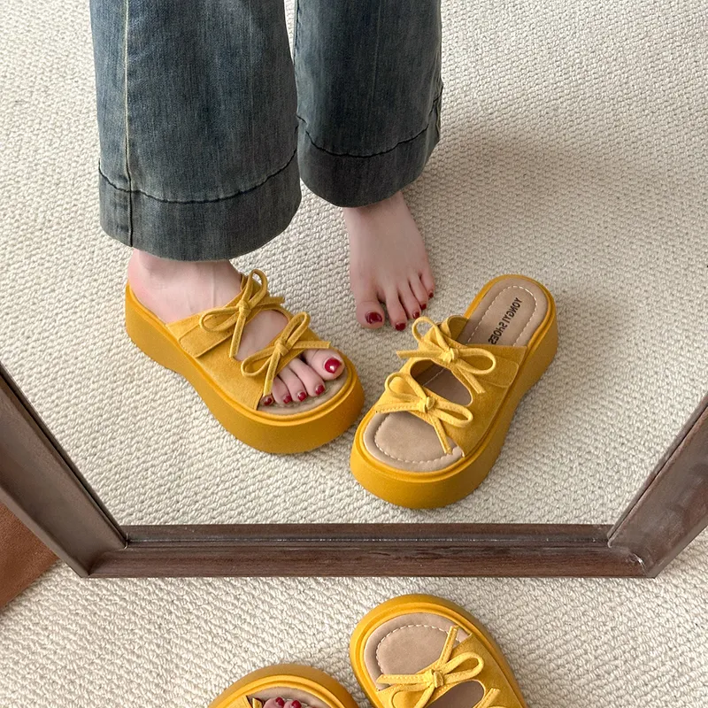 AFJI Rubber Sole Abrasion Resistant Slide Slippers Women's-5