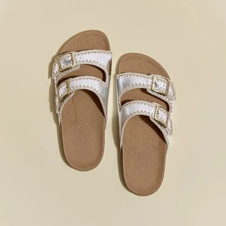 AFJI Rubber Sole Odor Resistant Slide Slippers Women's-6