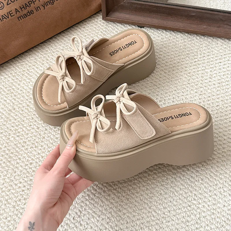 AFJI Rubber Sole Abrasion Resistant Slide Slippers Women's-10