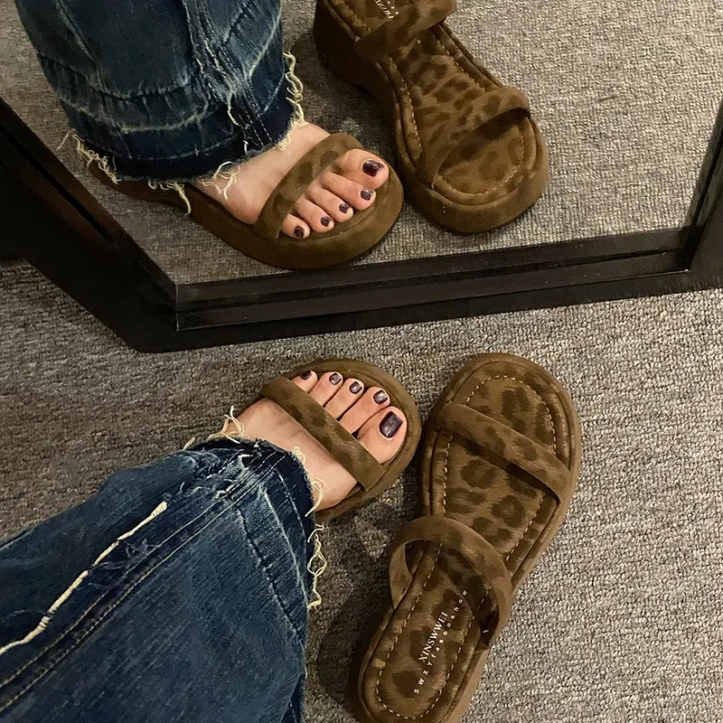 AFJI Rubber Sole Abrasion Resistant Slide Slippers Women's-12
