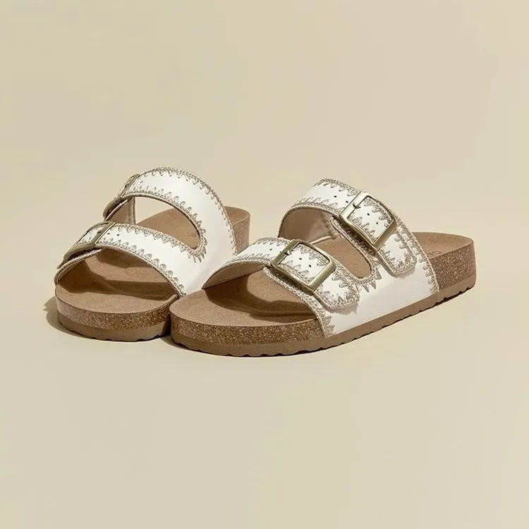 AFJI Rubber Sole Odor Resistant Slide Slippers Women's-2