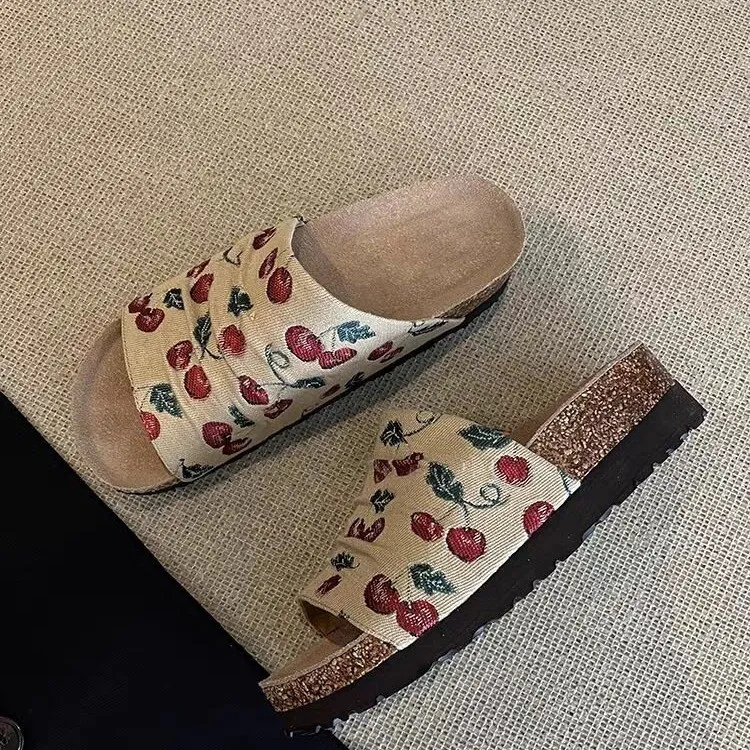 AFJI Quick Dry Slide Slippers Women's Apricot-1