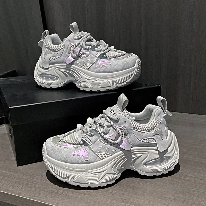 AFJI Abrasion Resistant Low Top Chunky Sneakers Women's-7