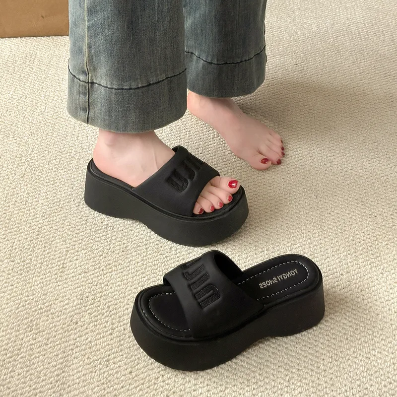 AFJI Rubber Sole Slip Resistant Slide Slippers Women's-3