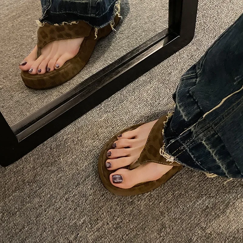 AFJI Rubber Sole Abrasion Resistant Flip Flops Women's-11
