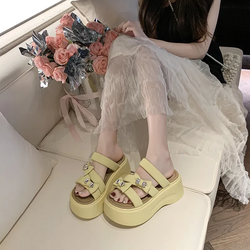 AFJI Rubber Sole Slip Resistant Slide Slippers Women's-4