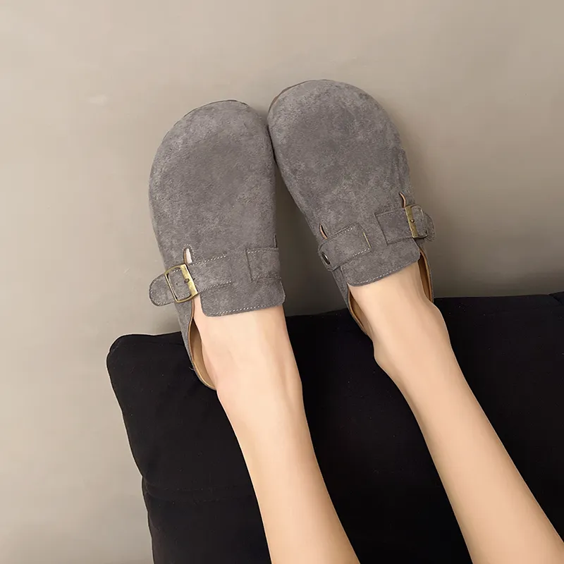 AFJI Rubber Sole Odor Resistant Closed Toe Slippers Women's-14