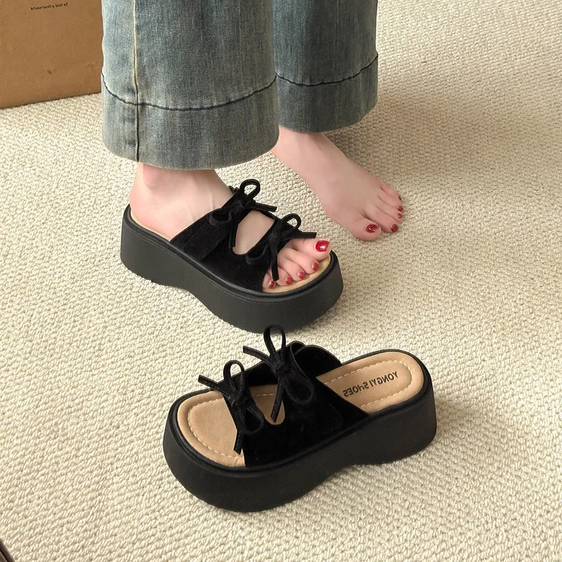 AFJI Rubber Sole Abrasion Resistant Slide Slippers Women's-1