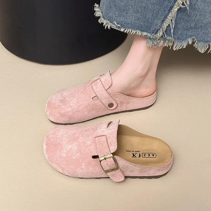 AFJI Rubber Sole Odor Resistant Closed Toe Slippers Women's-4