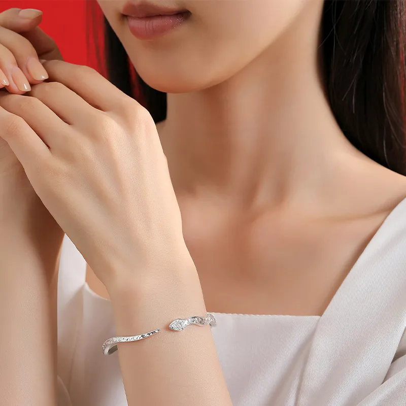 KING SIZE JEWELRY 999 Fine Silver Bangles Women's-2