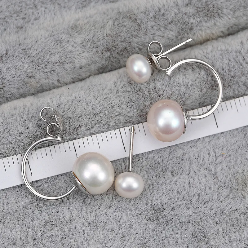 KING SIZE JEWELRY Freshwater Pearl Earrings Women's-3