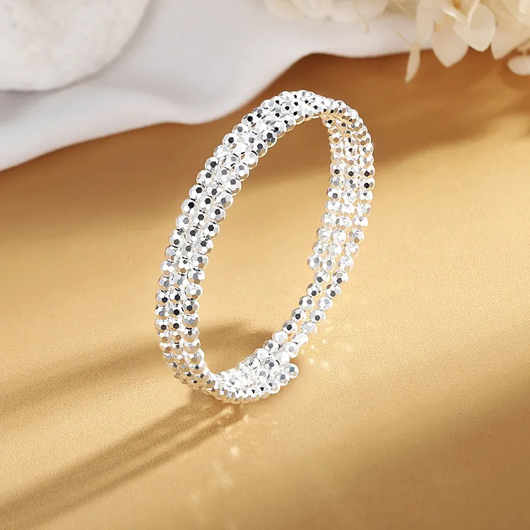 KING SIZE JEWELRY 999 Fine Silver Bangles Women's-3