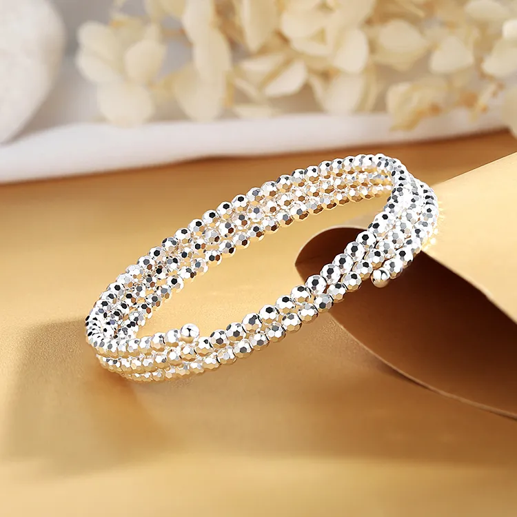 KING SIZE JEWELRY 999 Fine Silver Bangles Women's-5