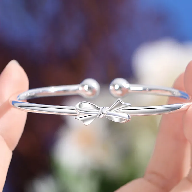 KING SIZE JEWELRY 999 Fine Silver Bangles Women's-2
