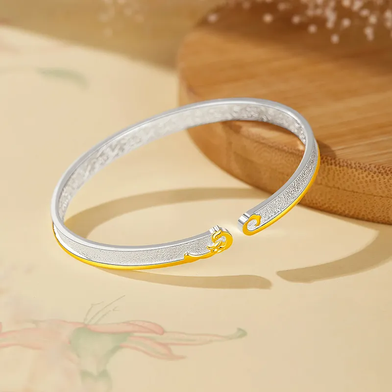 KING SIZE JEWELRY 999 Fine Silver Bangles Women's-5