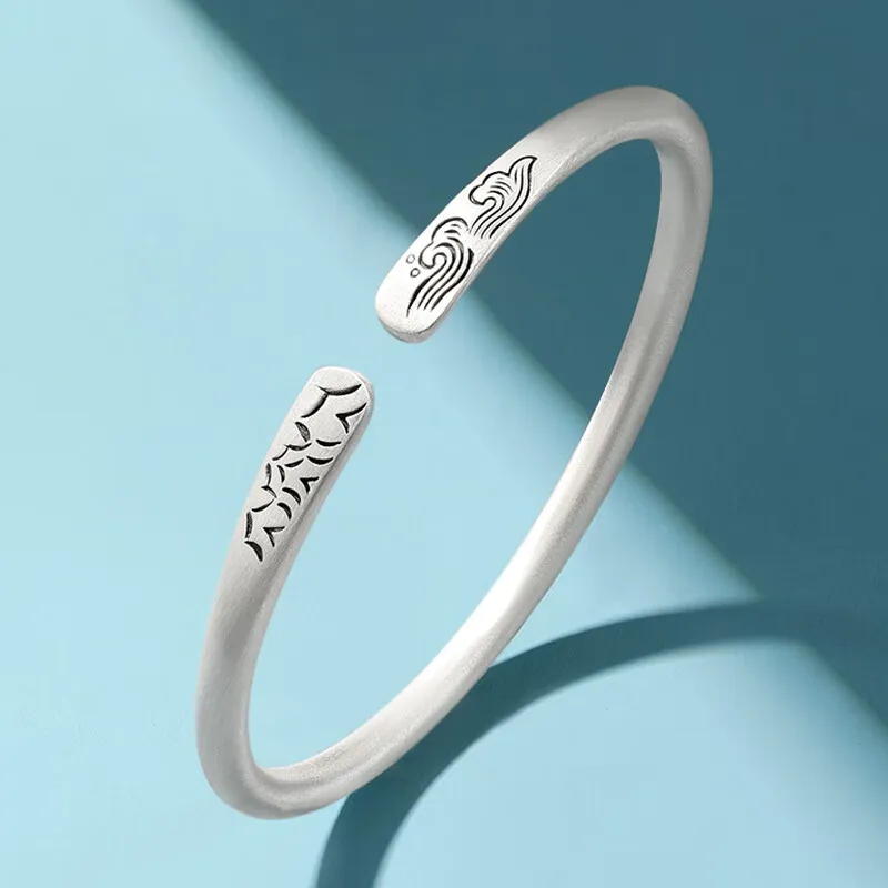 KING SIZE JEWELRY 999 Fine Silver Bangles Women's-7