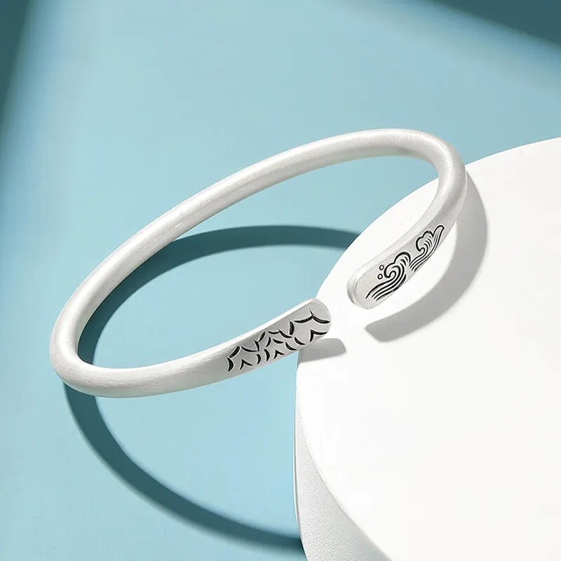 KING SIZE JEWELRY 999 Fine Silver Bangles Women's-8