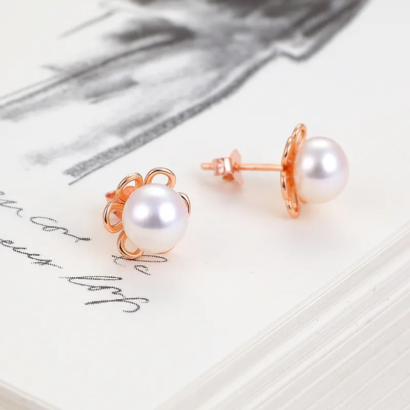 KING SIZE JEWELRY Freshwater Pearl Stud Earrings Women's-2