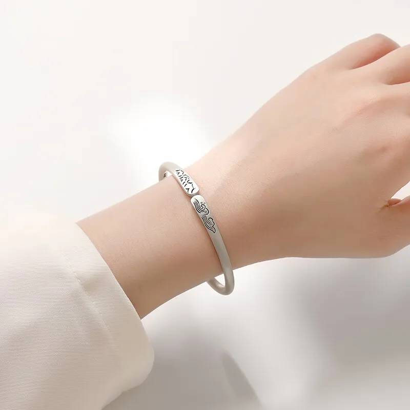 KING SIZE JEWELRY 999 Fine Silver Bangles Women's-6