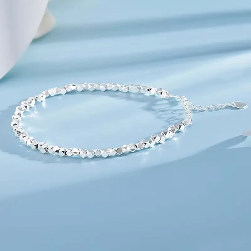 Silver Trim 999 Fine Silver Bracelets Women's-3