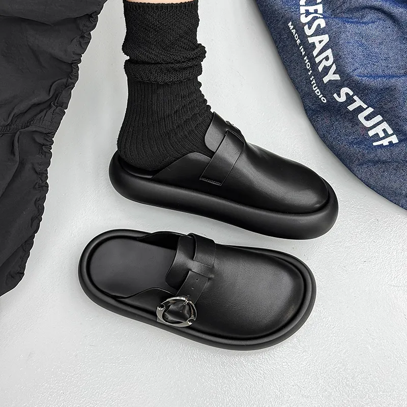 Journey Of Inspiration Abrasion Resistant Slip Resistant Closed Toe Slippers Unisex Black-3
