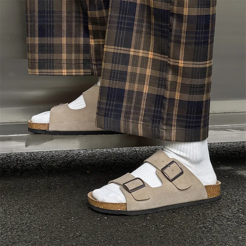 Journey Of Inspiration Cork Sole Abrasion Resistant Slide Slippers Men's-3