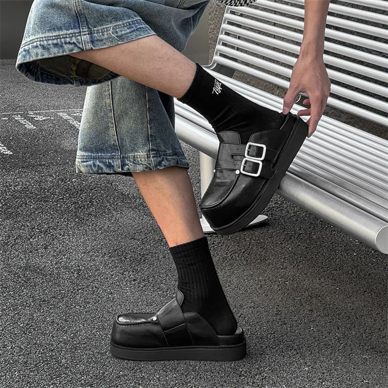 Journey Of Inspiration Rubber Sole Closed Toe Slippers Men's Black-4