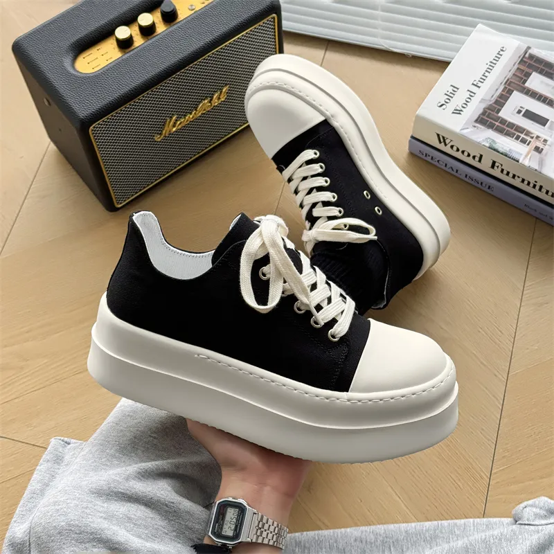 Journey Of Inspiration Abrasion Resistant Breathable Low Top Skateboard Shoes Men's Black-2