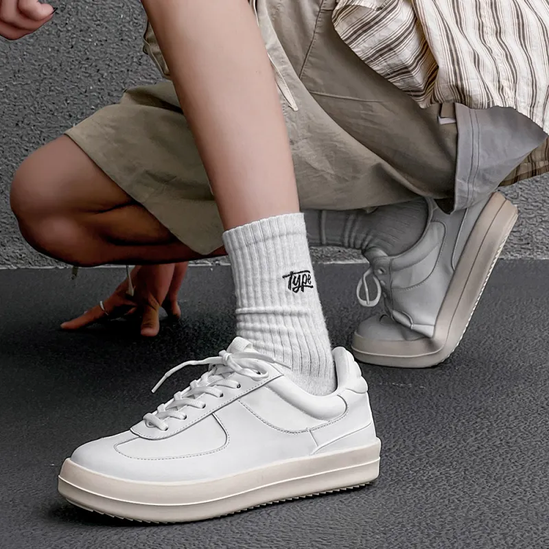 Journey Of Inspiration Slip Resistant And Breathable Low Top Skateboard Shoes Men's White-4
