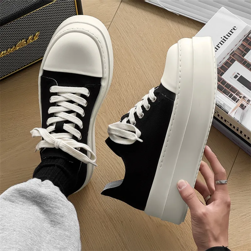 Journey Of Inspiration Abrasion Resistant Breathable Low Top Skateboard Shoes Men's Black-1