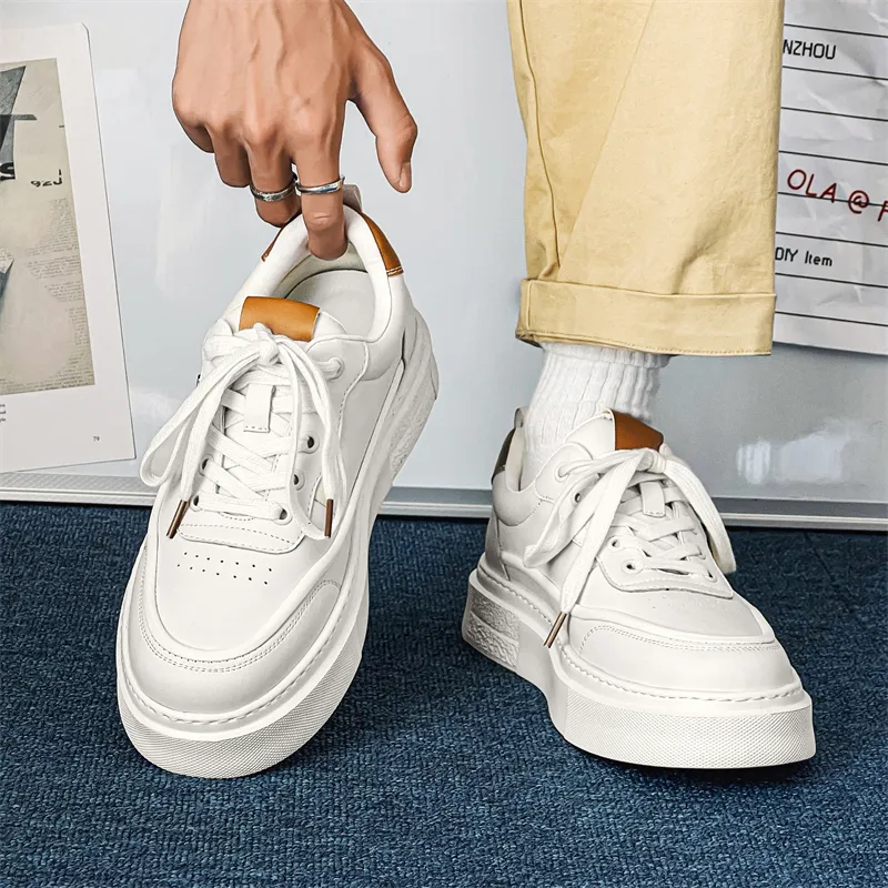 Journey Of Inspiration Breathable Low-Top Skateboard Shoes Men's White-2