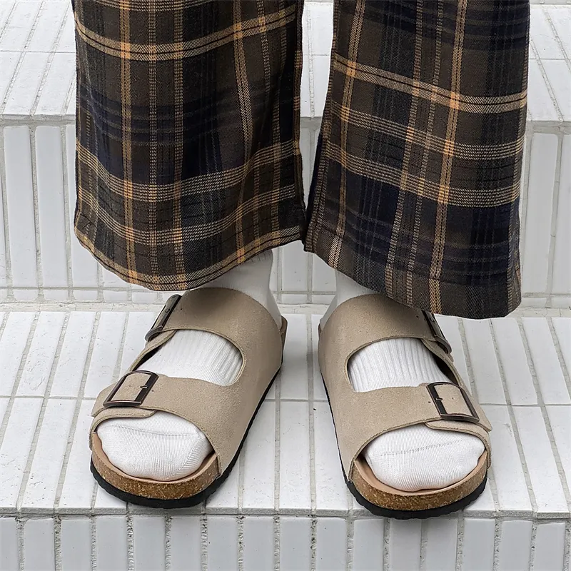 Journey Of Inspiration Cork Sole Abrasion Resistant Slide Slippers Men's-7