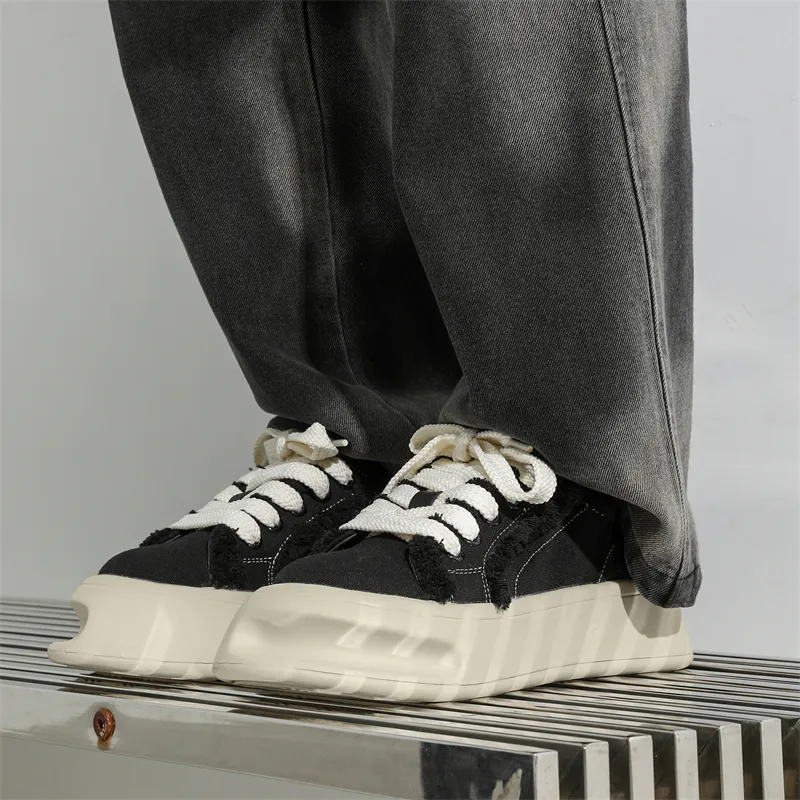 Journey Of Inspiration Abrasion Resistant Breathable Low Top Skateboard Shoes Men's Black-2