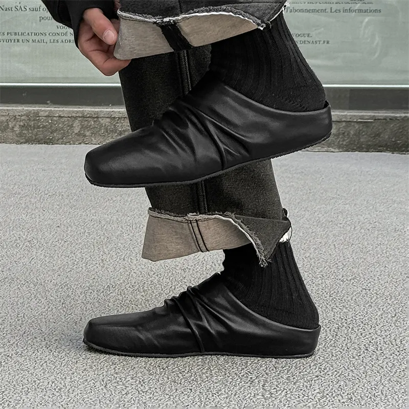 Journey Of Inspiration Slip Resistant Wrap toe Slippers Men's Black-5