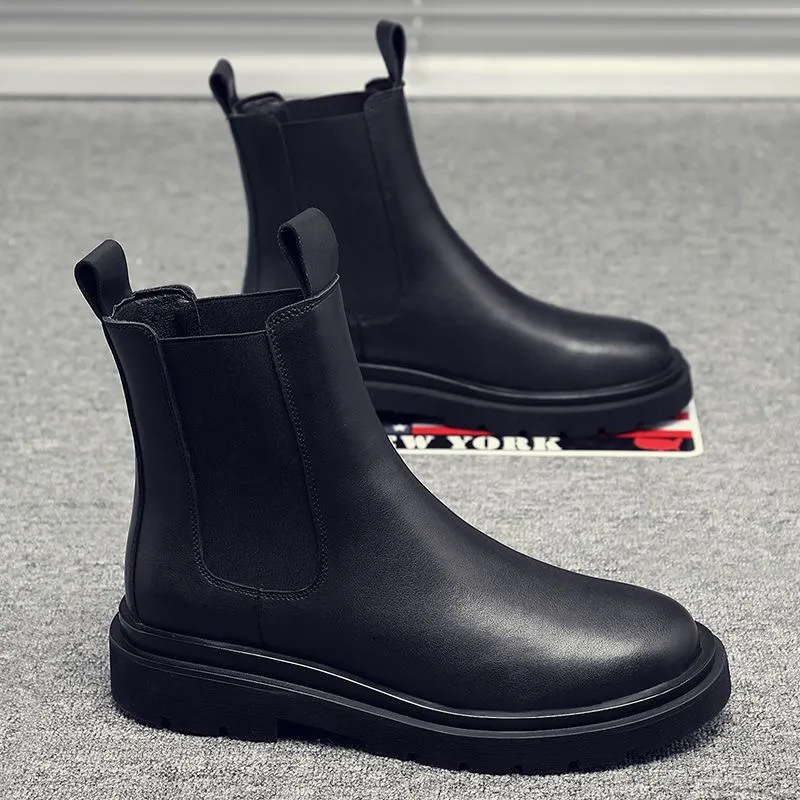 Journey Of Inspiration Short Chelsea Boots Men's Black-6