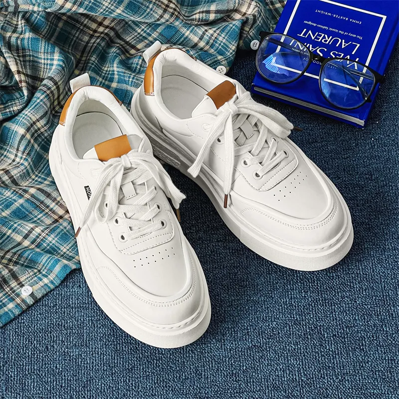 Journey Of Inspiration Breathable Low-Top Skateboard Shoes Men's White-1